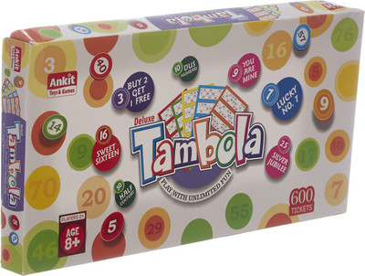 Ankit Jumbo Classic Tambola Board Game with 600 tickets Party & Fun Board Game