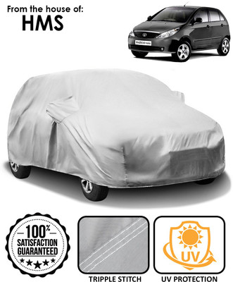 HMS Car Cover For Tata Indica Vista (With Mirror Pockets)(Silver)
