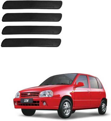 Autofetch Polypropylene Car Bumper Guard(Black, Pack of 4, Maruti, Zen)