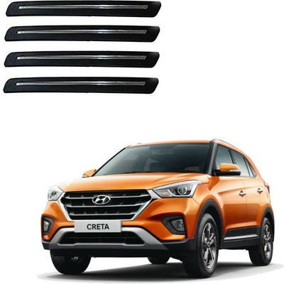 Autofetch Polypropylene Car Bumper Guard(Multicolor, Pack of 4, Hyundai, Creta)