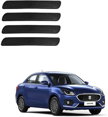 Autofetch Polypropylene Car Bumper Guard(Black, Pack of 4, Maruti, Swift Dzire)