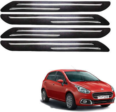 Autofetch Polypropylene Car Bumper Guard(Multicolor, Pack of 4, Fiat, Punto Evo)