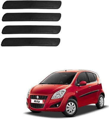 Autofetch Polypropylene Car Bumper Guard(Black, Pack of 4, Maruti, Ritz)