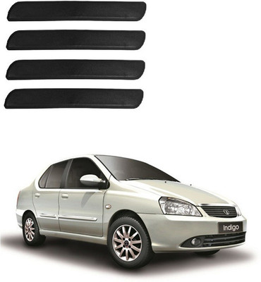 Autofetch Polypropylene Car Bumper Guard(Black, Pack of 4, Tata, Indigo)