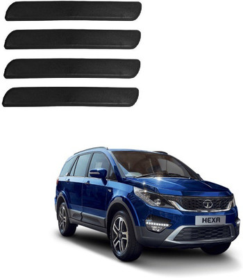 Autofetch Polypropylene Car Bumper Guard(Black, Pack of 4, Tata, Hexa)