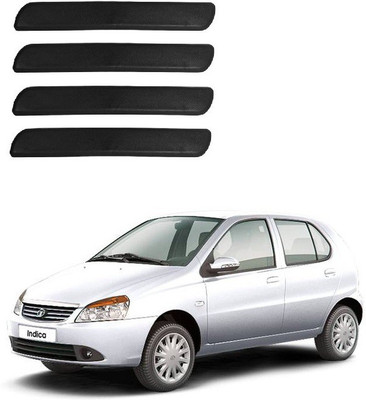 Autofetch Polypropylene Car Bumper Guard(Black, Pack of 4, Tata, Indica)