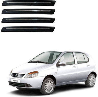 Autofetch Polypropylene Car Bumper Guard(Multicolor, Pack of 4, Tata, Indica)