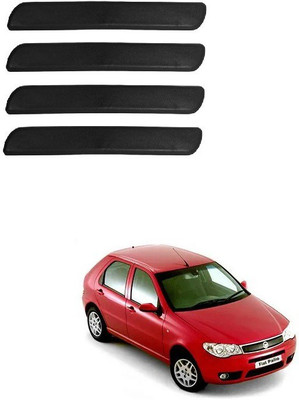 Autofetch Polypropylene Car Bumper Guard(Black, Pack of 4, Fiat, Palio)