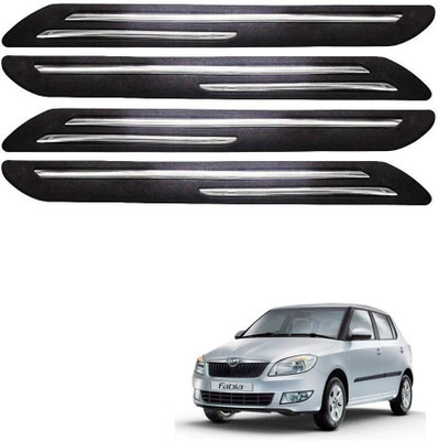 Autofetch Polypropylene Car Bumper Guard(Multicolor, Pack of 4, Skoda, Fabia)