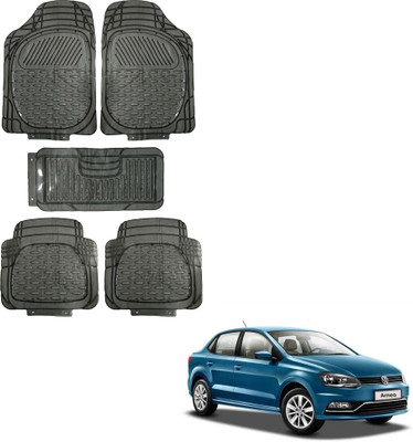 Oshotto Rubber Standard Mat For  Volkswagen Ameo(Black)