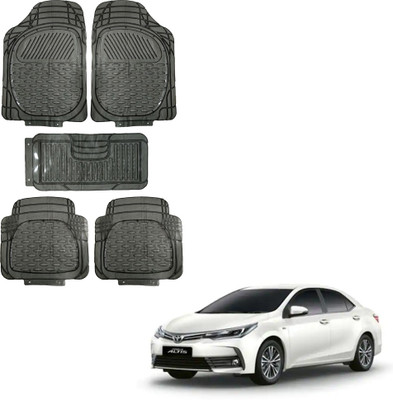 Oshotto Rubber Standard Mat For  Toyota Corolla Altis(Black)