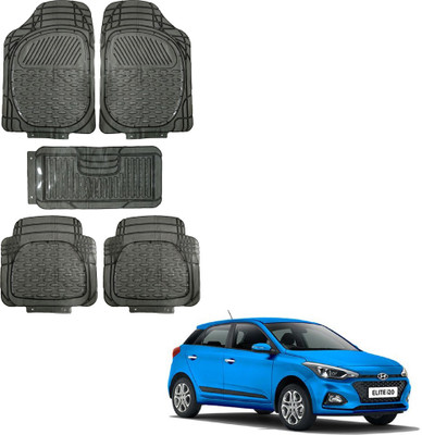 Oshotto Rubber Standard Mat For  Hyundai Elite i20(Black)