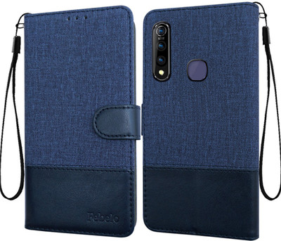 Febelo Flip Cover for Vivo Z1 Pro(Blue, Cases with Holder)