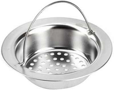 BOLT Kitchen Stainless Steel Sink Strainer Waste Plug Drain Stopper Filter Basket Colander (Silver Pack of 1) Strainer(Silver Pack of 1)