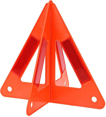 Power Up Road Safety Reflective Warning Triangle With Double Stand Emergency Sign(Reflective Sign)