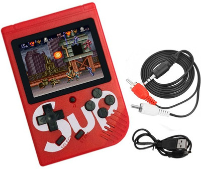 BUY SURETY New Collection SUP Handheld Game Console,Portable Video Game 3 Inch HD Screen,Portable Retro Game Console for Player Classic Game Console With 1 USB Charge and 1 TV output cable Birthday Presents for Children & Inbuilt With 400 Games Like Snow Bros, Contra, Spiderman, Bomber Man, Adventur
