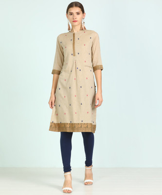 biba-women-dyed-straight-kurtabeige
