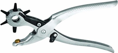 GSK Cut Revolving Leather Punch Plier Eyelet Hole for Canvas/Belt/Plastic Punch Plier(Length : 8 inch)