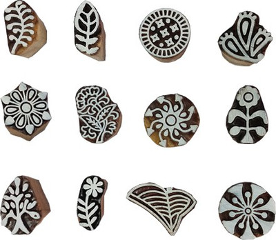 skart wooden printing block stamp198 Printing Blocks(Pack of 12)