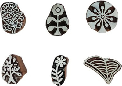 skart wooden printing block stamp200 Printing Blocks(Pack of 6)
