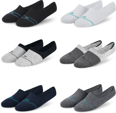 Dynamocks Men & Women Solid Peds/Footie/No-Show(Pack of 6)