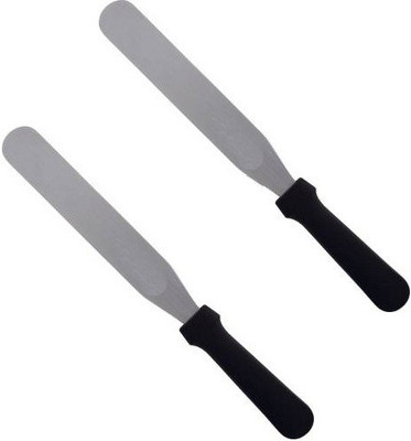 MOREL Stainless Steel Palette Knife Cake Icing Spatula pack of 2 Non-Stick Spatula(Pack of 2)