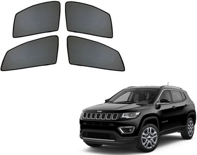 AuTO ADDiCT Side Window Sun Shade For Jeep Compass(Black)