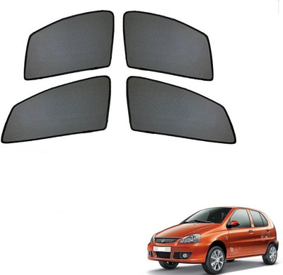 AuTO ADDiCT Side Window Sun Shade For Tata Indica(Black)