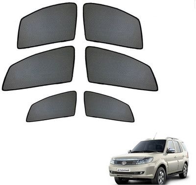 AuTO ADDiCT Side Window Sun Shade For Tata Safari Storme(Black)