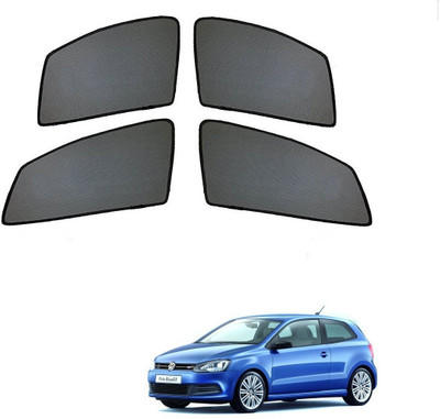 AuTO ADDiCT Side Window Sun Shade For Volkswagen Polo GT(Black)