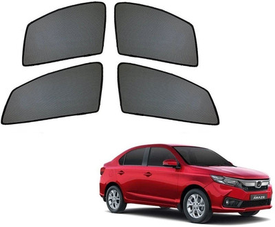 AuTO ADDiCT Side Window Sun Shade For Honda Amaze(Black)