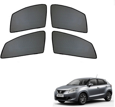 AuTO ADDiCT Side Window Sun Shade For Maruti Suzuki Baleno(Black)