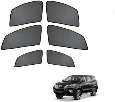 AuTO ADDiCT Side Window Sun Shade For Toyota New Fortuner(Black)