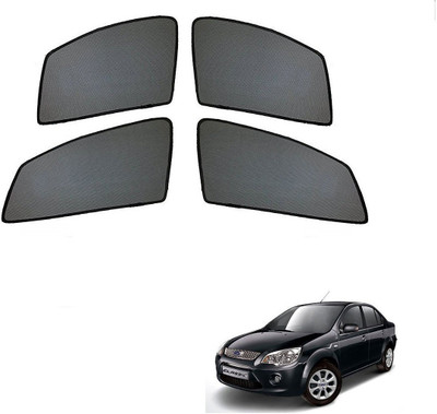 AuTO ADDiCT Side Window Sun Shade For Ford Fiesta Old(Black)