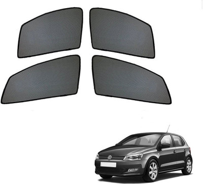 AuTO ADDiCT Side Window Sun Shade For Volkswagen Polo(Black)