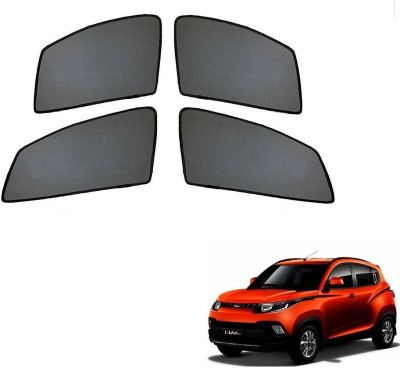 AuTO ADDiCT Side Window Sun Shade For Mahindra KUV 100(Black)