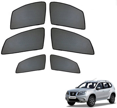 AuTO ADDiCT Side Window Sun Shade For Nissan Terrano(Black)