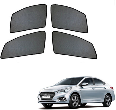 KOZDIKO Side Window Sun Shade For Hyundai Verna(Black)