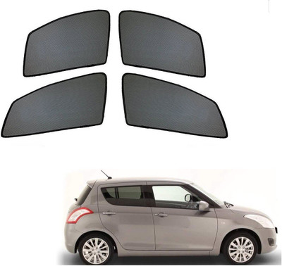 AuTO ADDiCT Side Window Sun Shade For Maruti Suzuki Swift(Black)