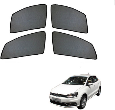 AuTO ADDiCT Side Window Sun Shade For Volkswagen Ameo(Black)
