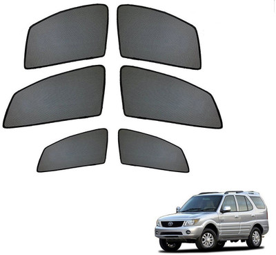 AuTO ADDiCT Side Window Sun Shade For Tata Safari(Black)
