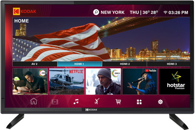 Image of Kodak 32 inch HD Ready Smart LED TV which is one of the best tv under 15000