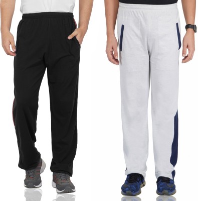 Fflirtygo Striped Men Black, Grey Track Pants