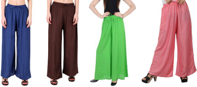 Soft N Smart Regular Fit Women Multicolor Trousers