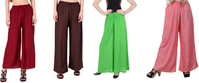 Soft N Smart Regular Fit Women Multicolor Trousers