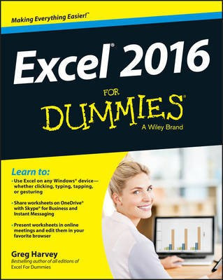 Excel 2016 For Dummies(English, Paperback, Harvey Greg)