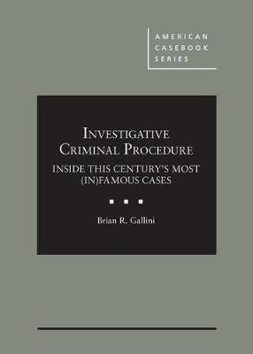 Investigative Criminal Procedure(English, Hardcover, Gallini Brian)