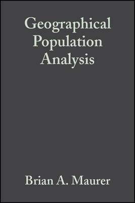 Geographical Population Analysis(English, Electronic book text, Maurer Brian A.)