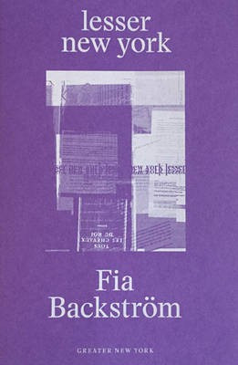 Fia Backstroem: Lesser New York(English, Paperback, unknown)