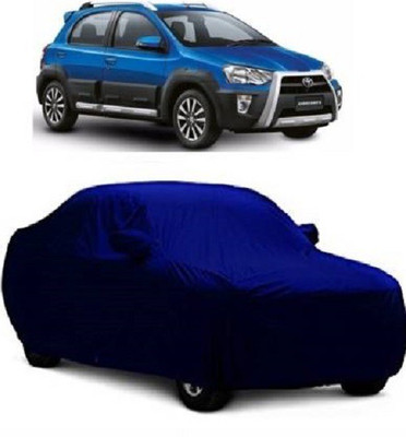 VK India Car Cover For Toyota Etios Cross (With Mirror Pockets)(Blue)